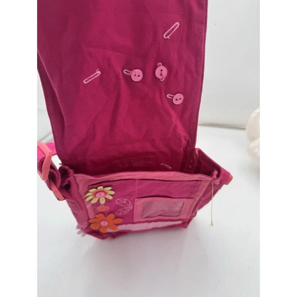 Pink Floral AMERICAN GIRL DOLL Crossbody Girls Purse Handbag ORIGINAL❤️tb46